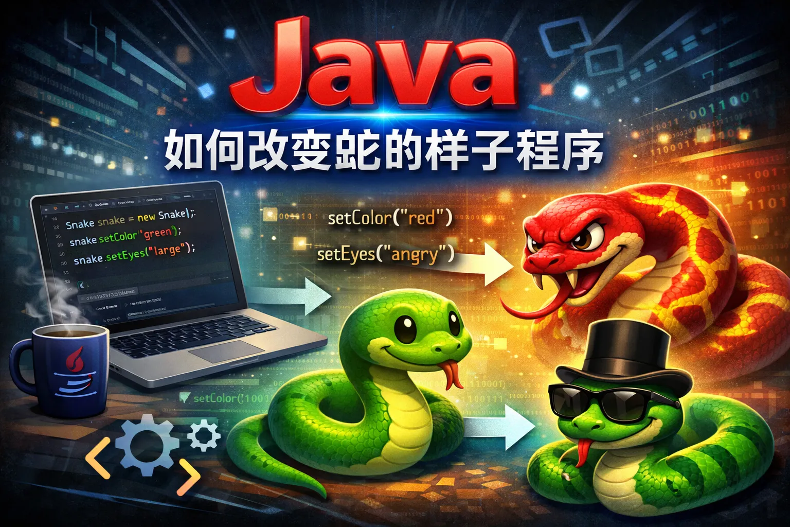 Java如何改变蛇的样子程序