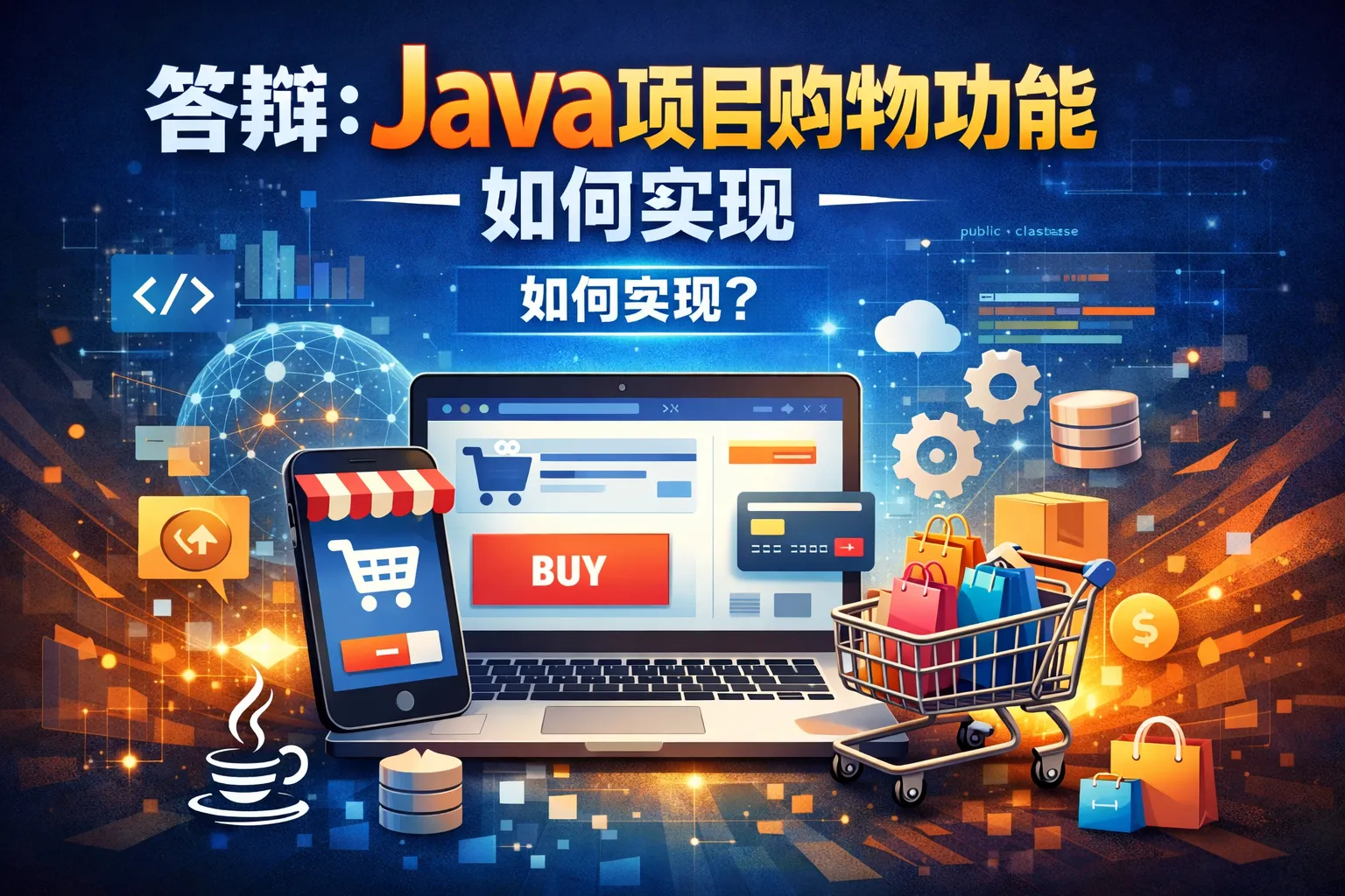 答辩java项目购物功能如何实现