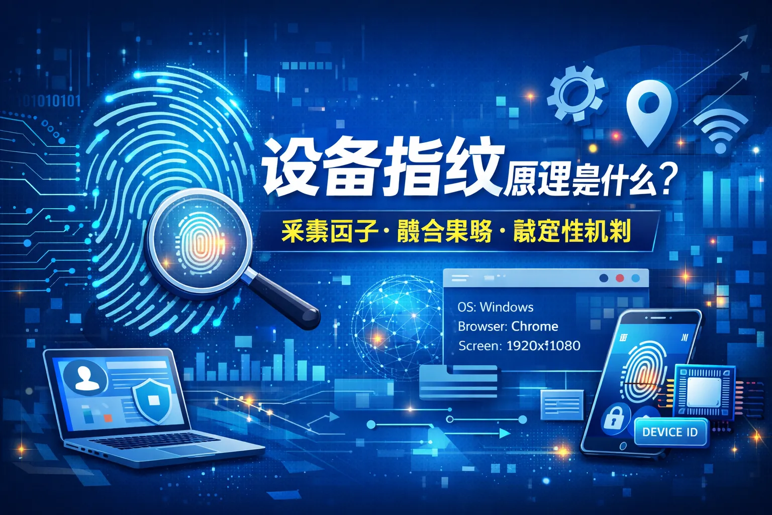 设备指纹原理是什么?采集因子、融合策略、稳定性机制