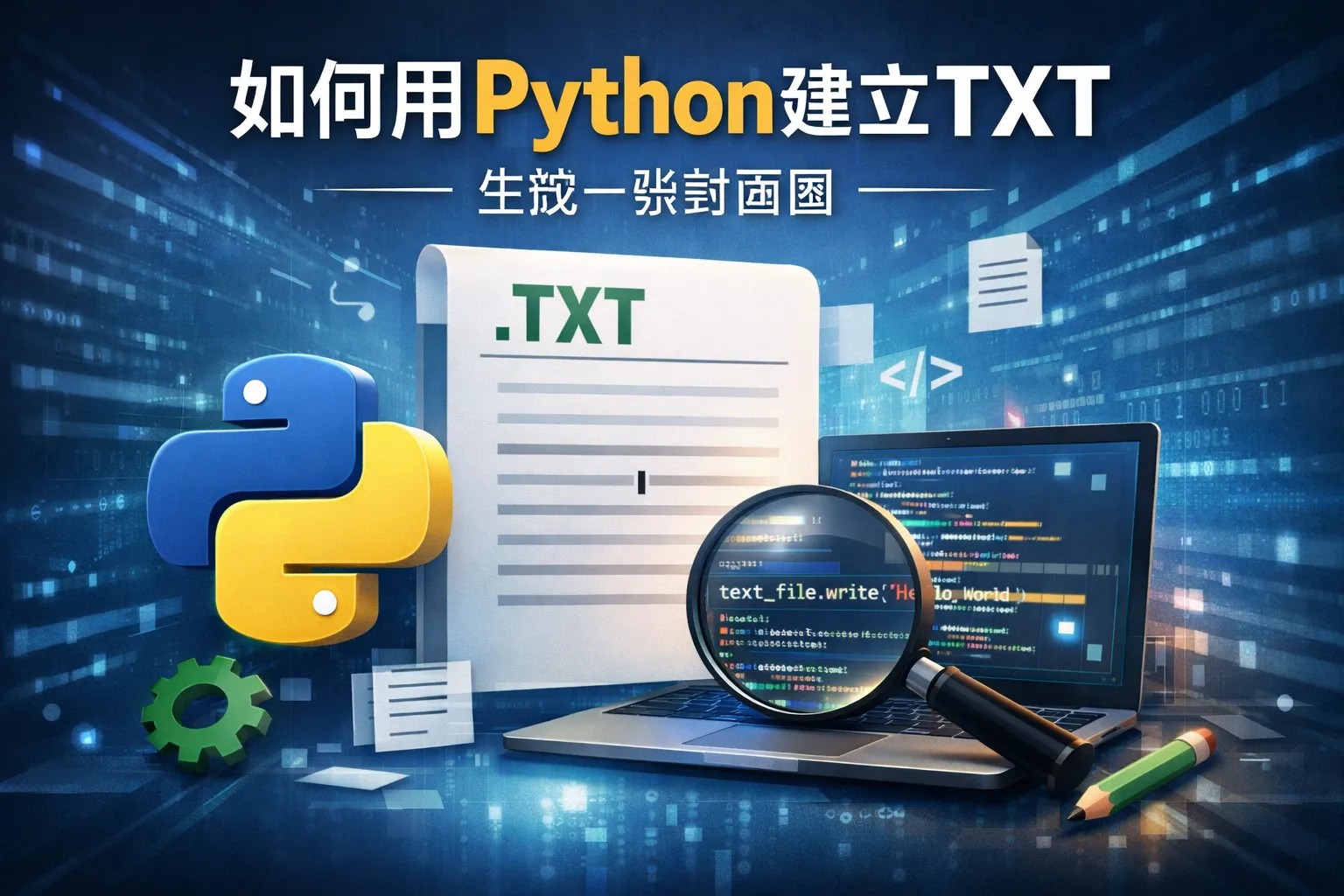 如何用python建立TXT