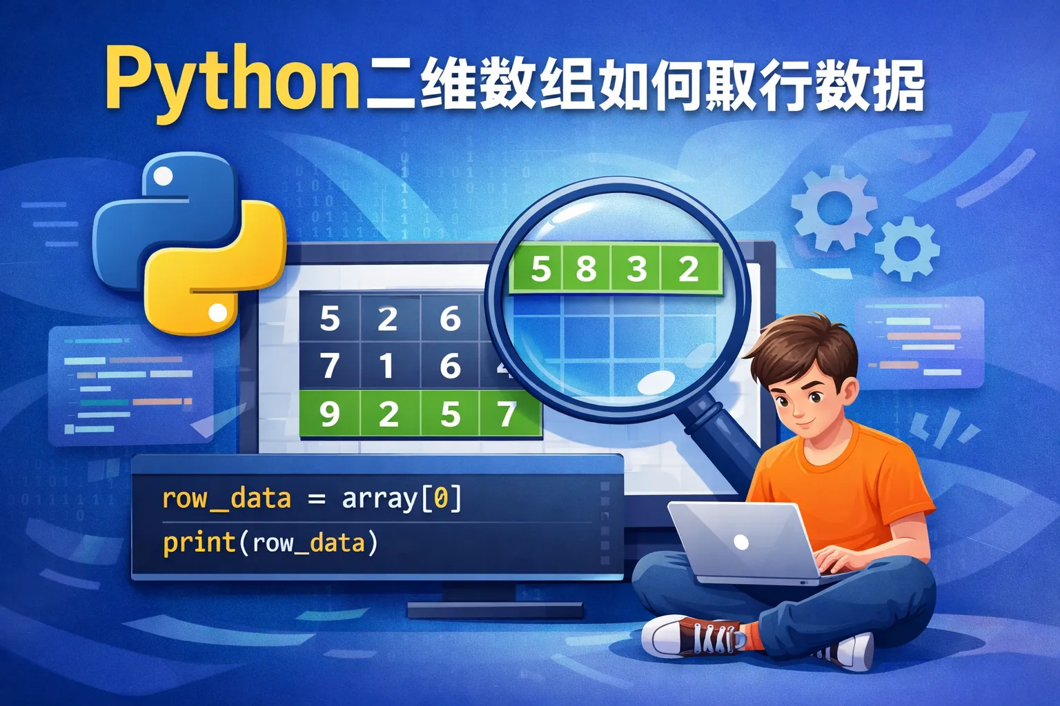 python二位数组如何取行数据