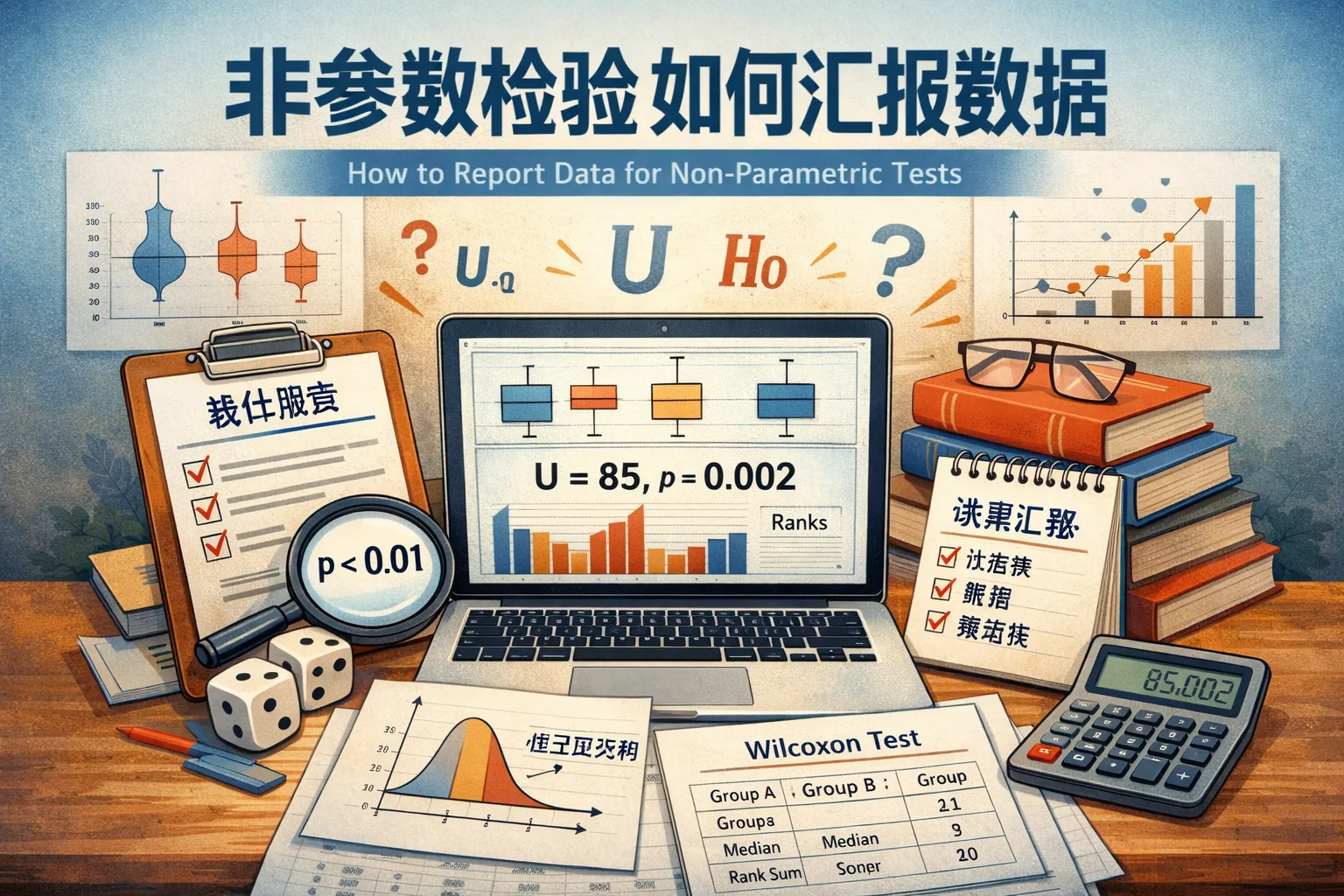 非参数检验如何汇报数据