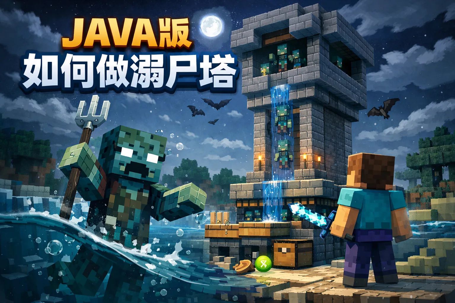 java版如何做溺尸塔