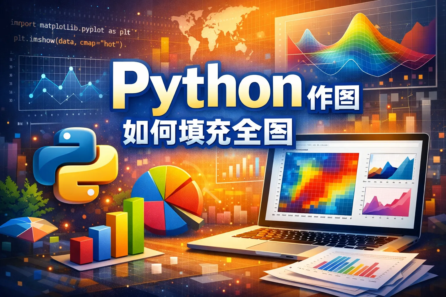 python作图如何填充全图