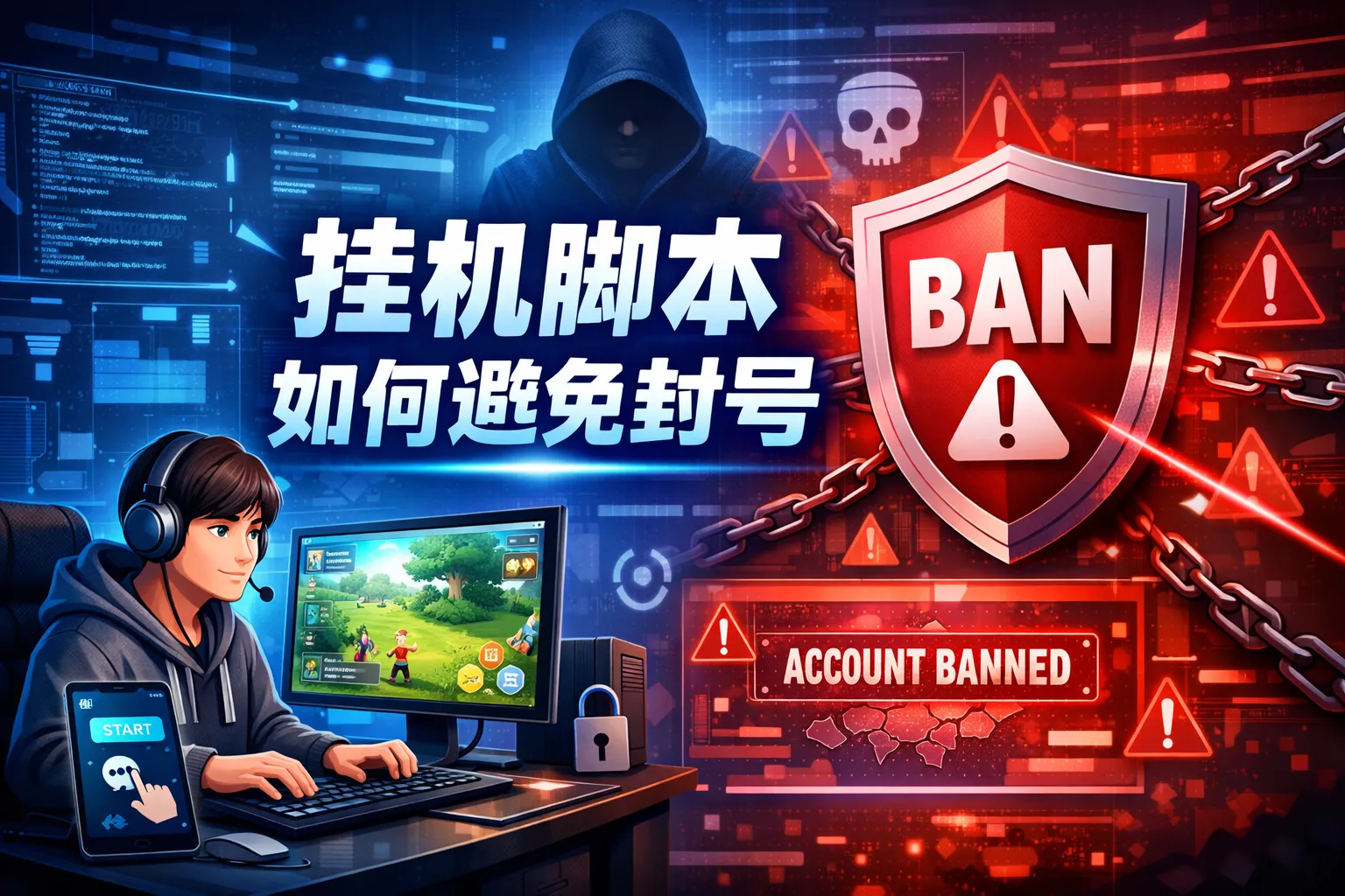 挂机脚本如何避免封号