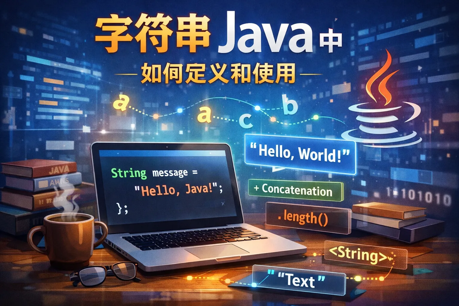 字符串在java中如何定义和使用