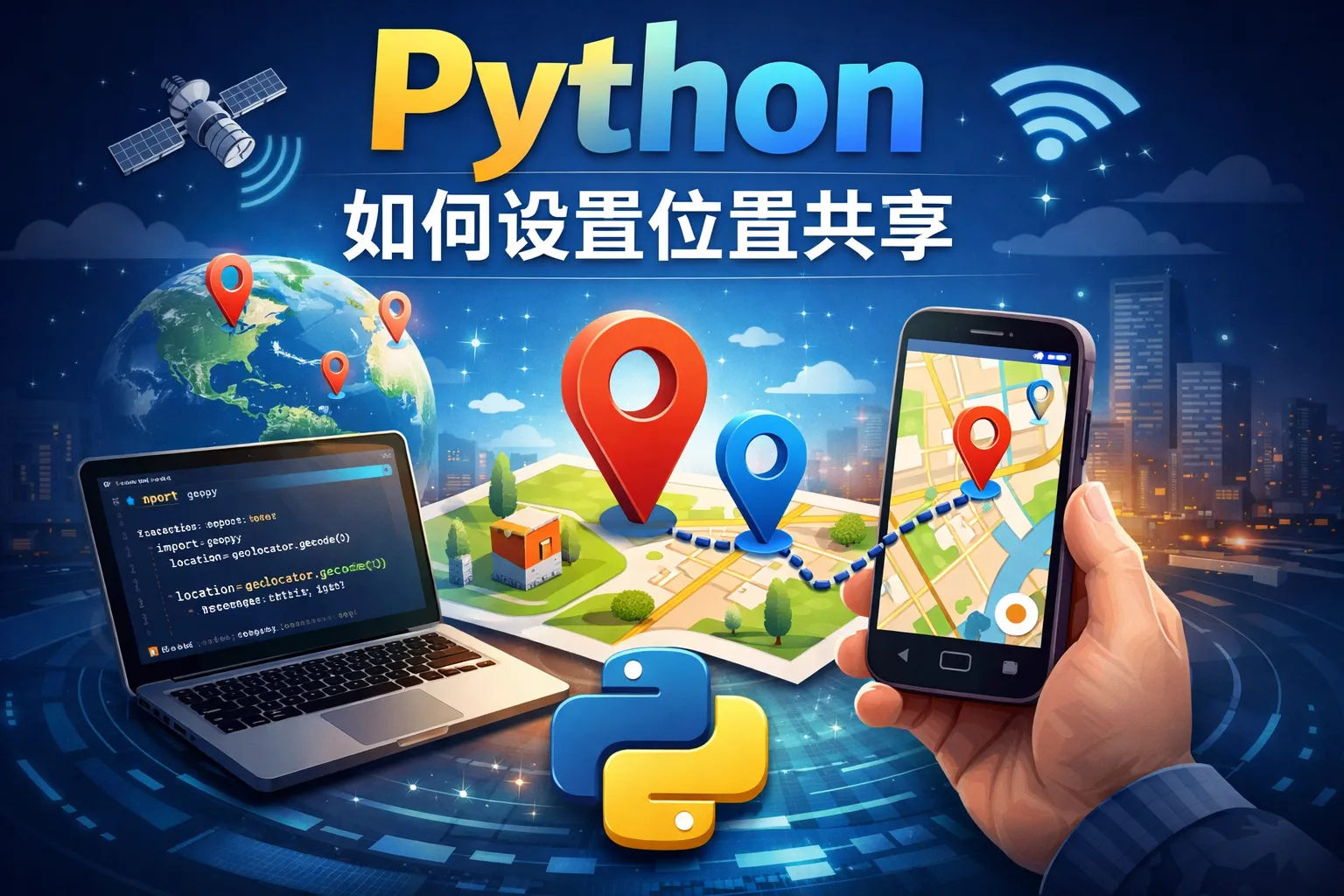 python如何设置位置共享