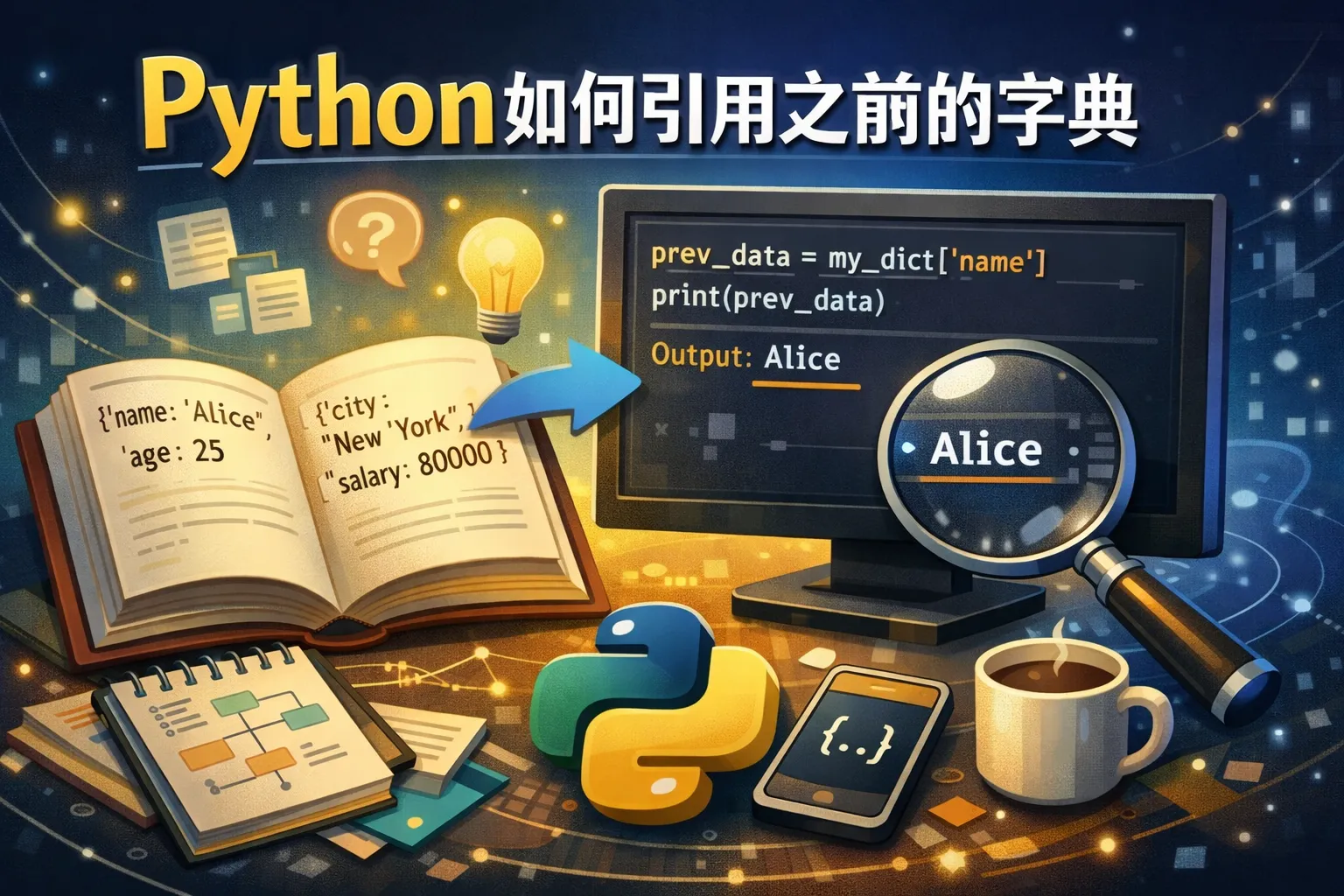 python如何引用之前的字典