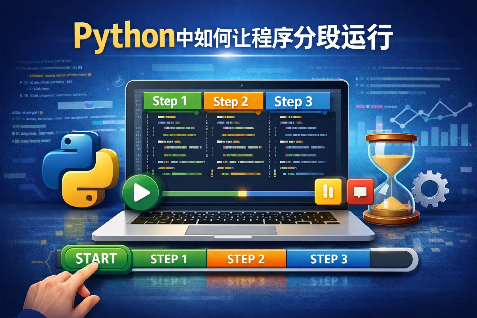 python中如何让程序分段运行