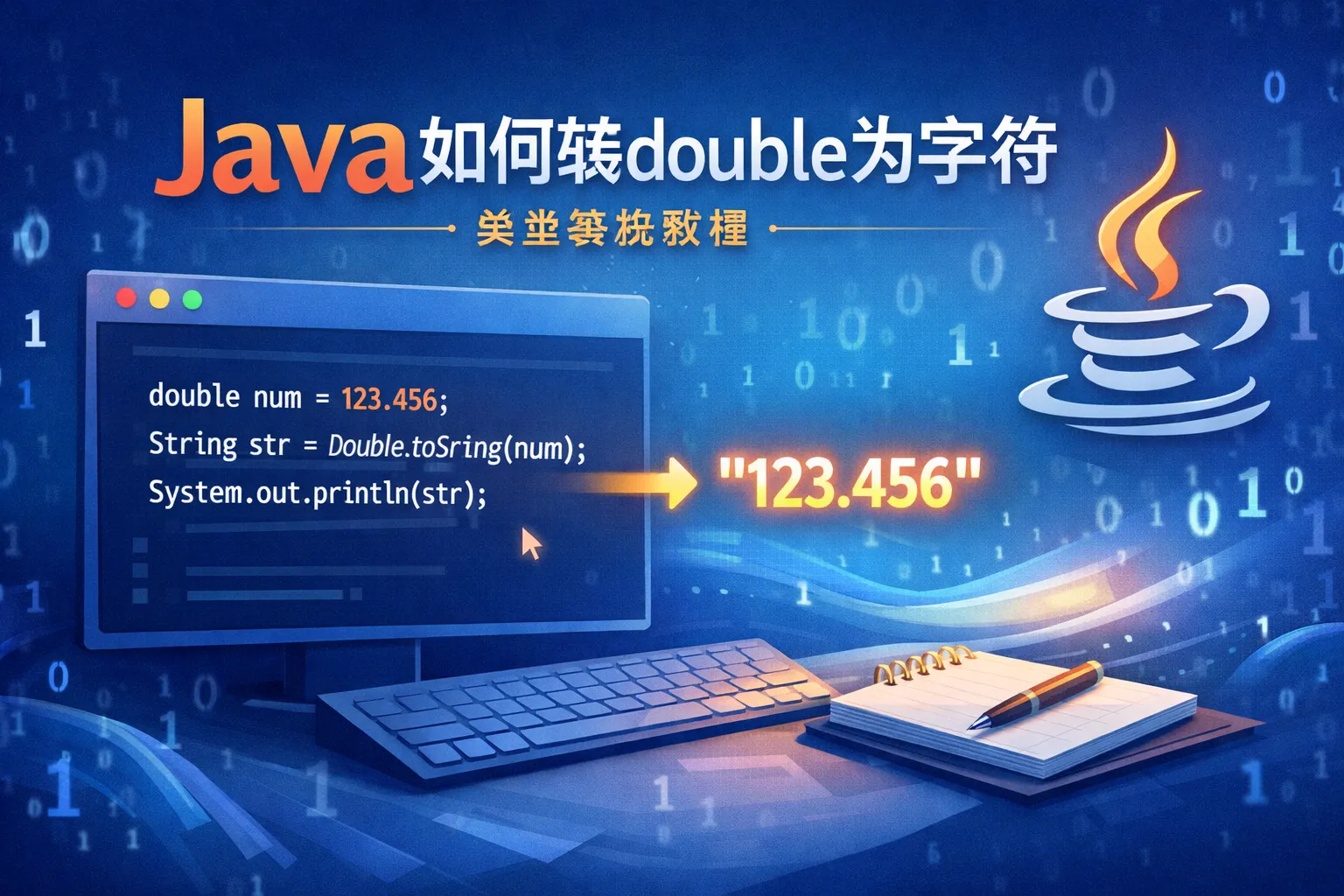 java如何转double为字符