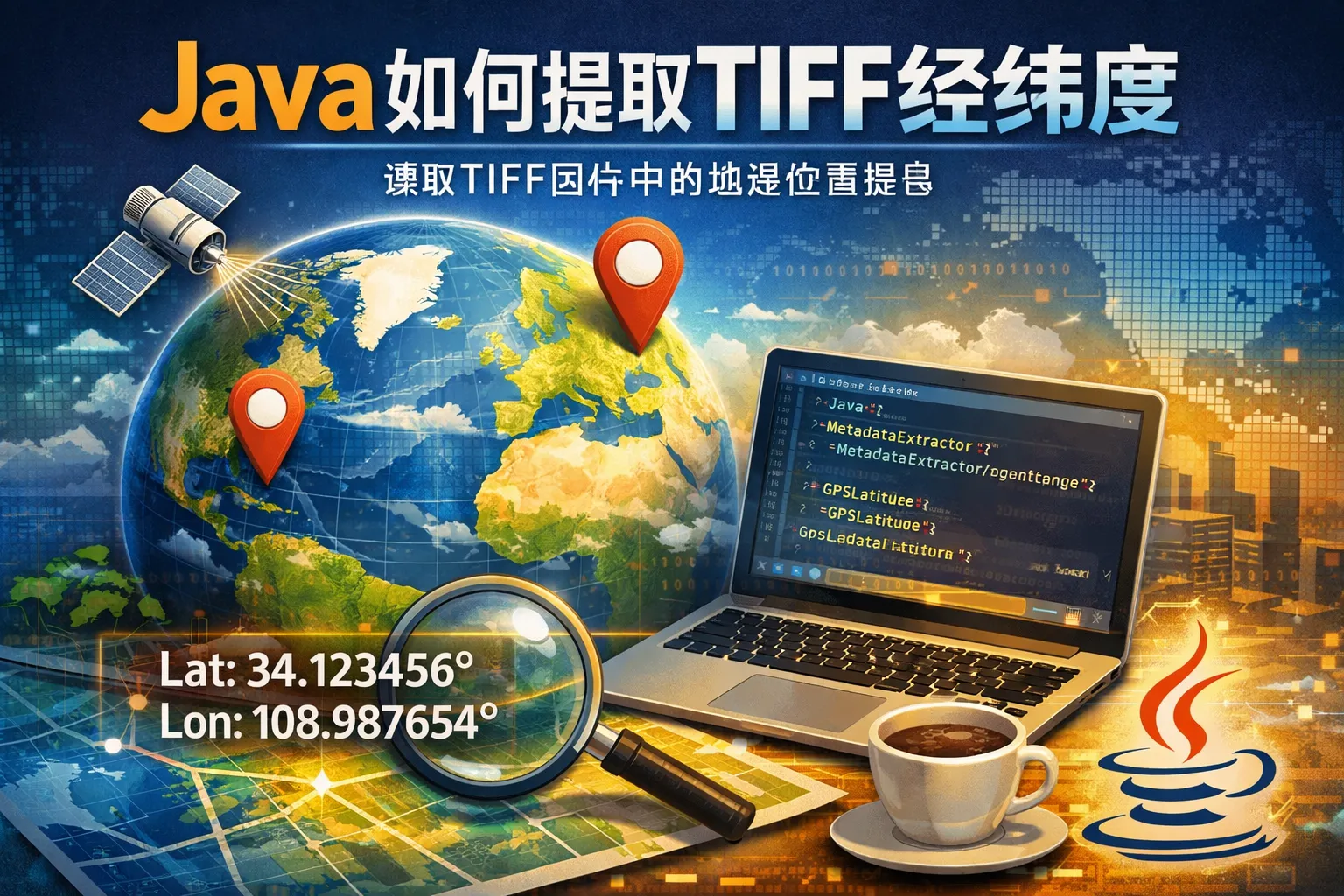 java如何提取tiff经纬度