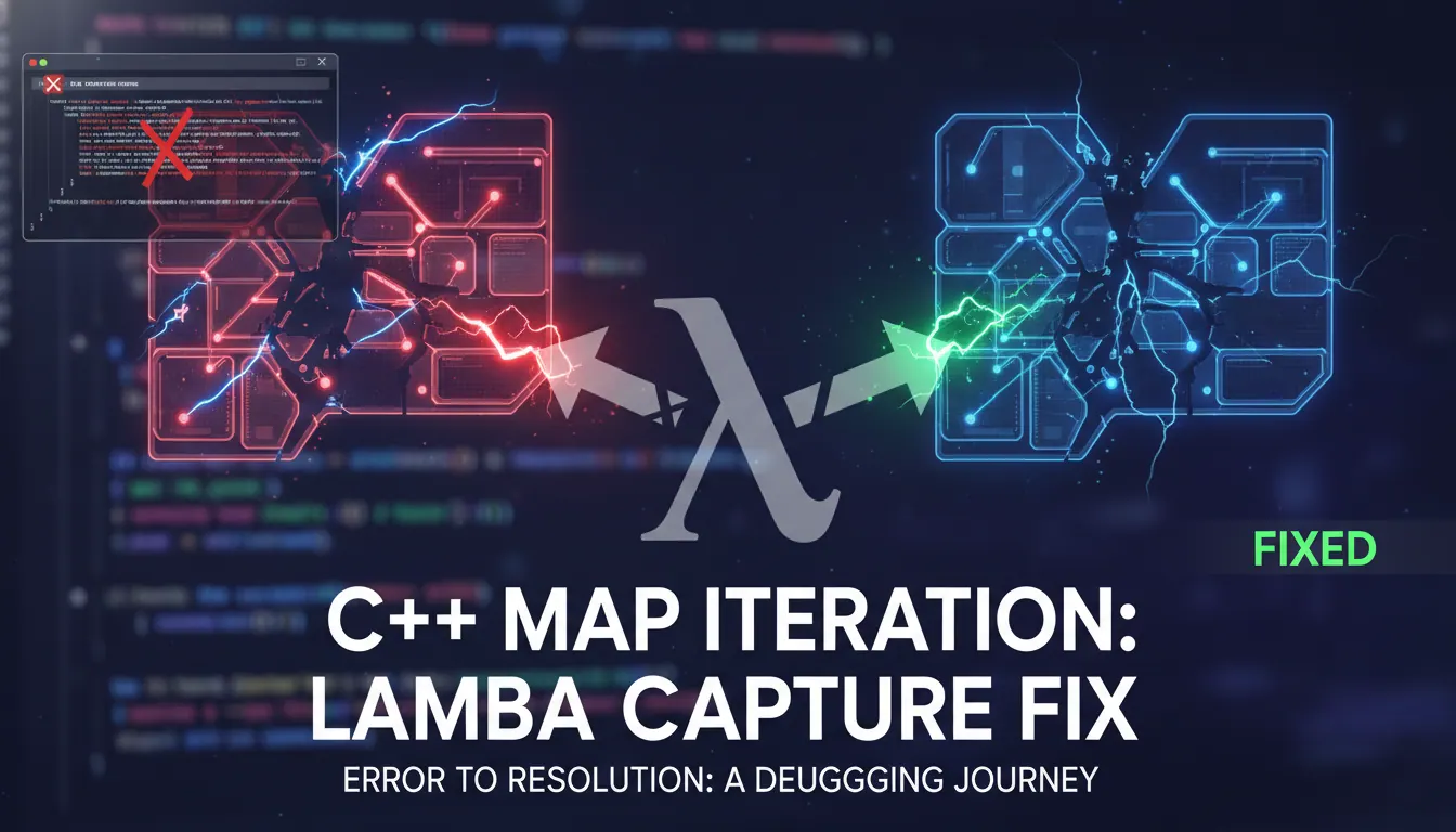 C++ 遍历 map 时 lambda 捕获写错怎么避免:从报错到修复的排查思路