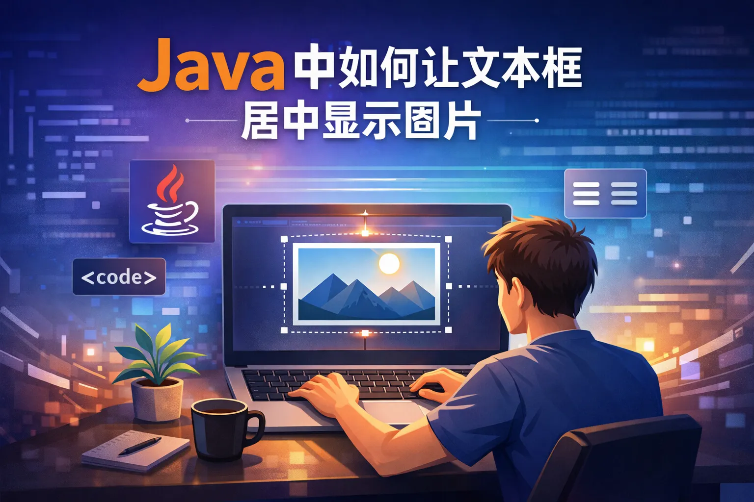 java中如何让文本框居中显示图片
