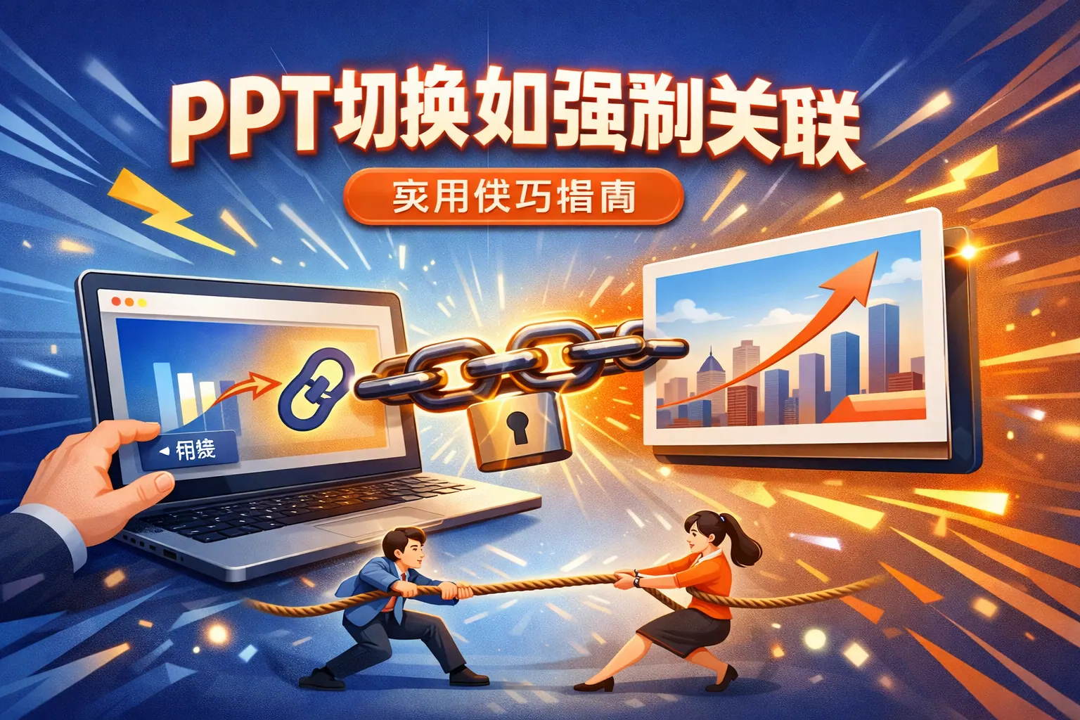 ppt切换如何强制关联