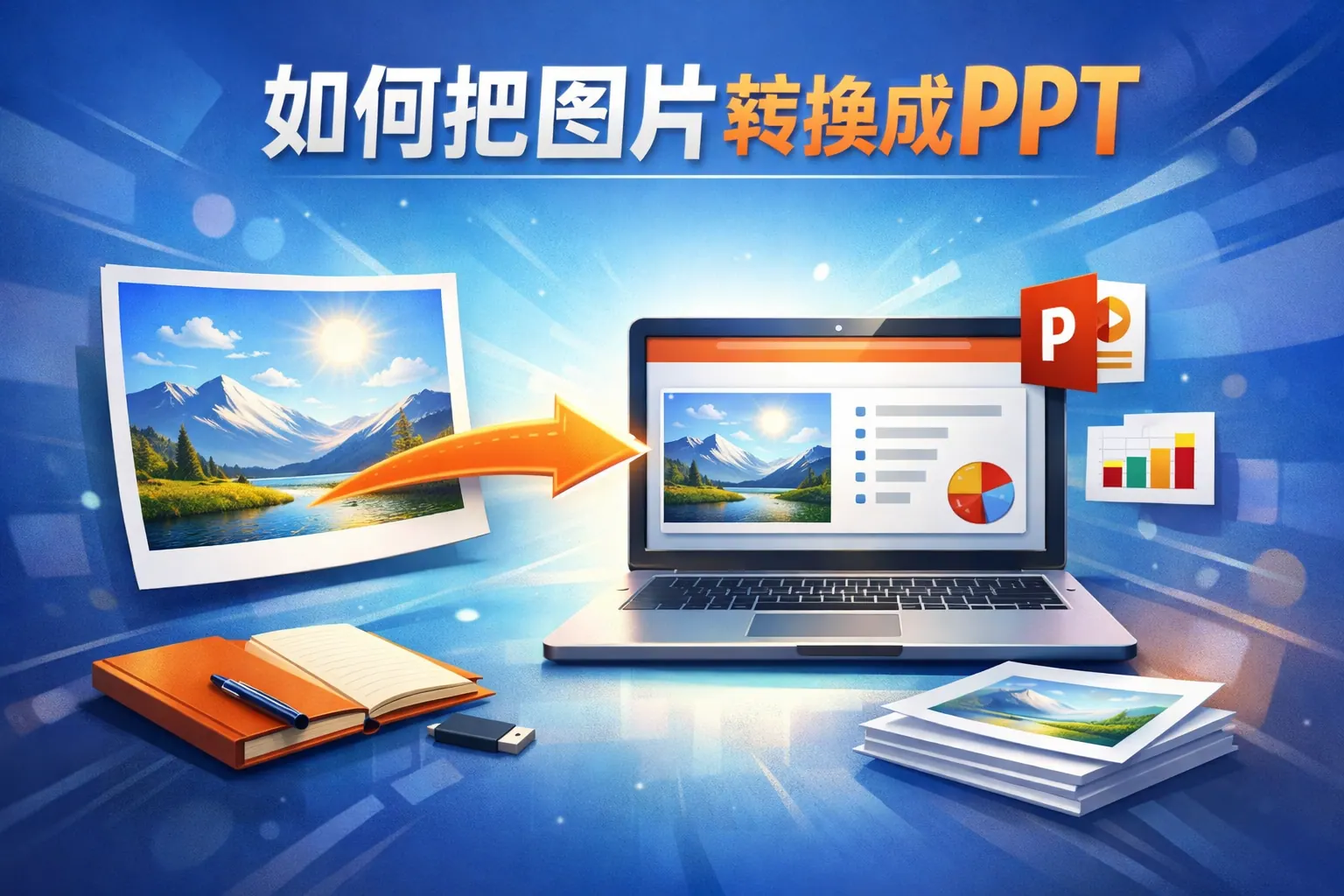 如何把图片转换成ppt