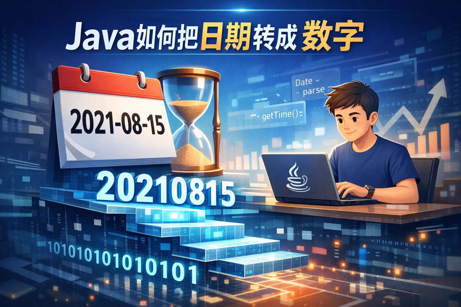 java如何把日期转换成数字