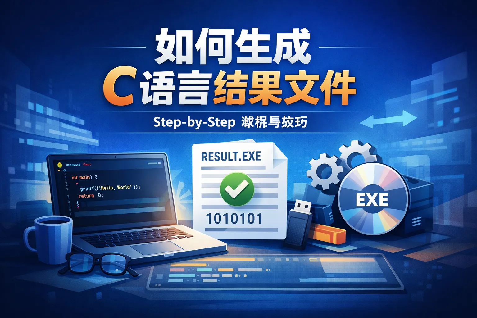 如何生成C语言结果文件