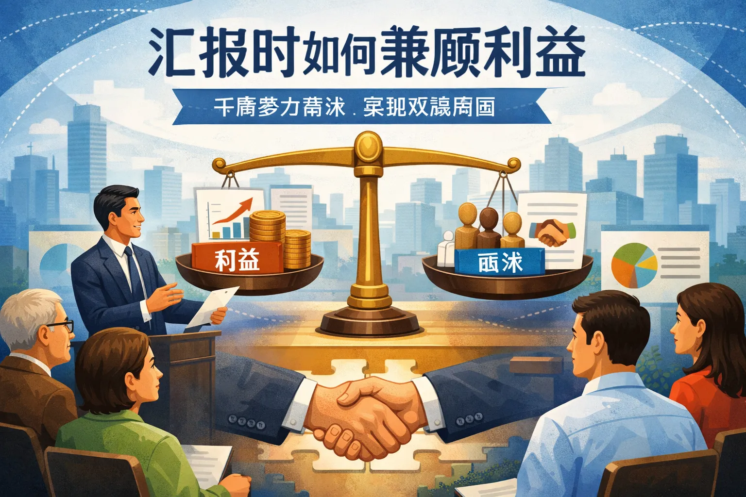 汇报时如何兼顾利益