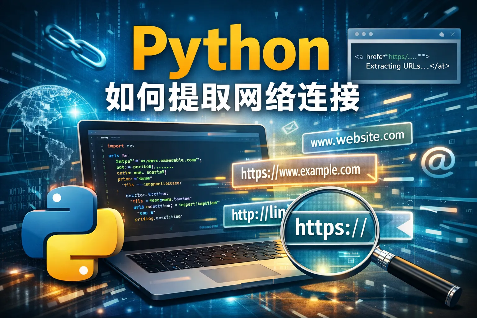 python如何提取网络连接