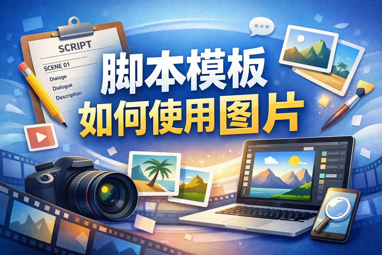 脚本模板如何使用图片