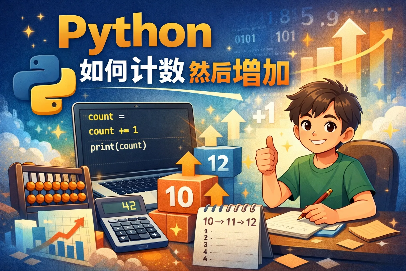 python如何计数然后增加