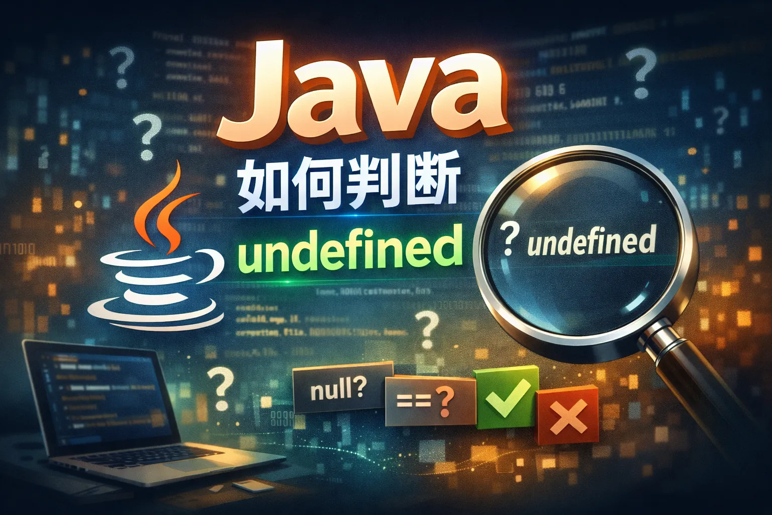 java如何判断undefined