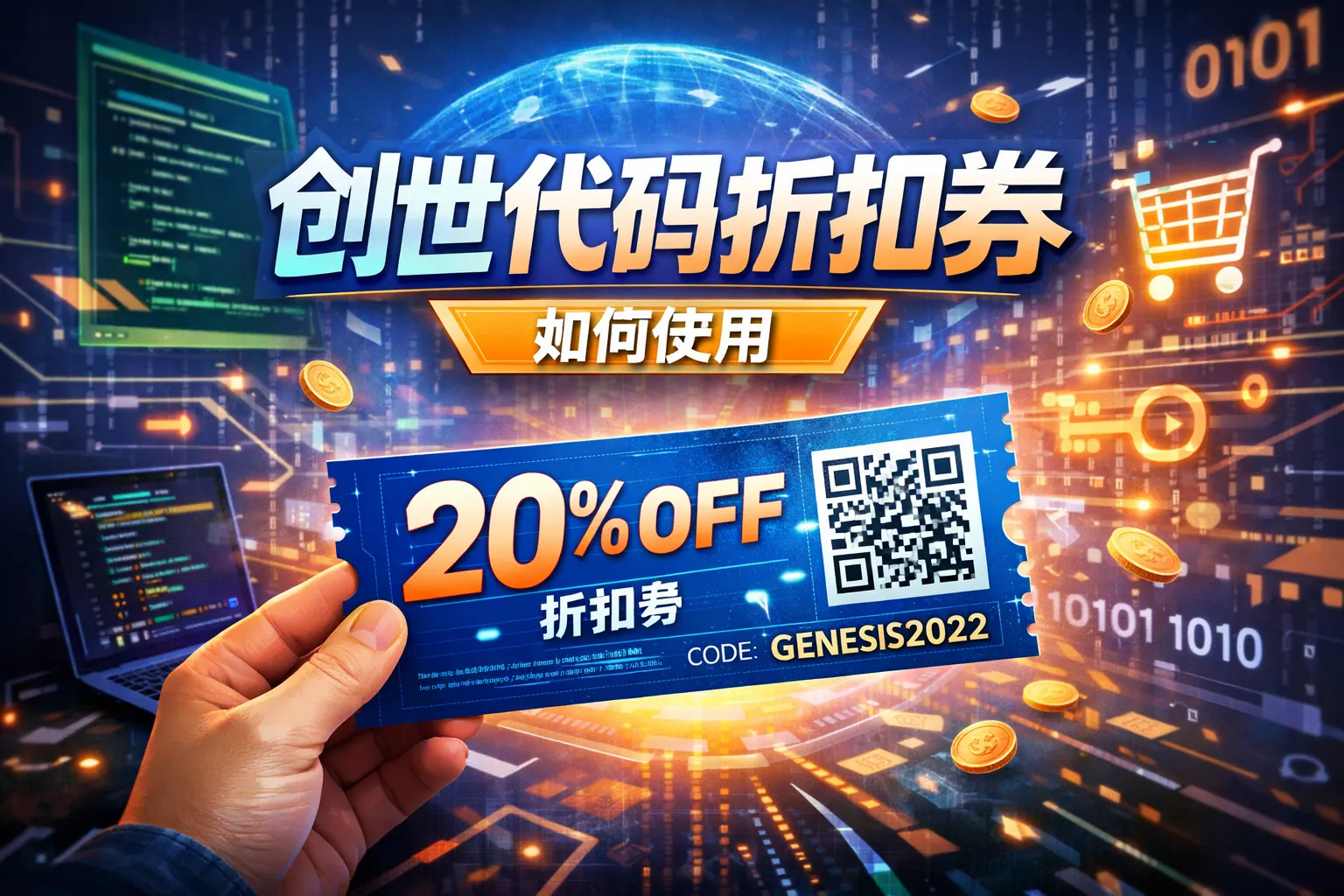 创世代码折扣券如何使用