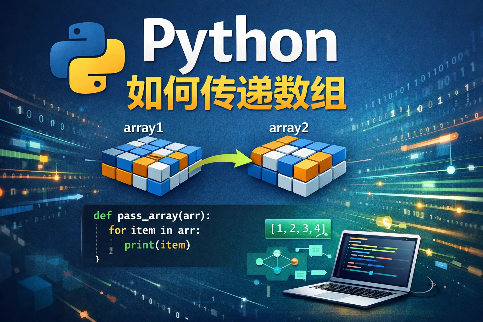 python 如何传递数组
