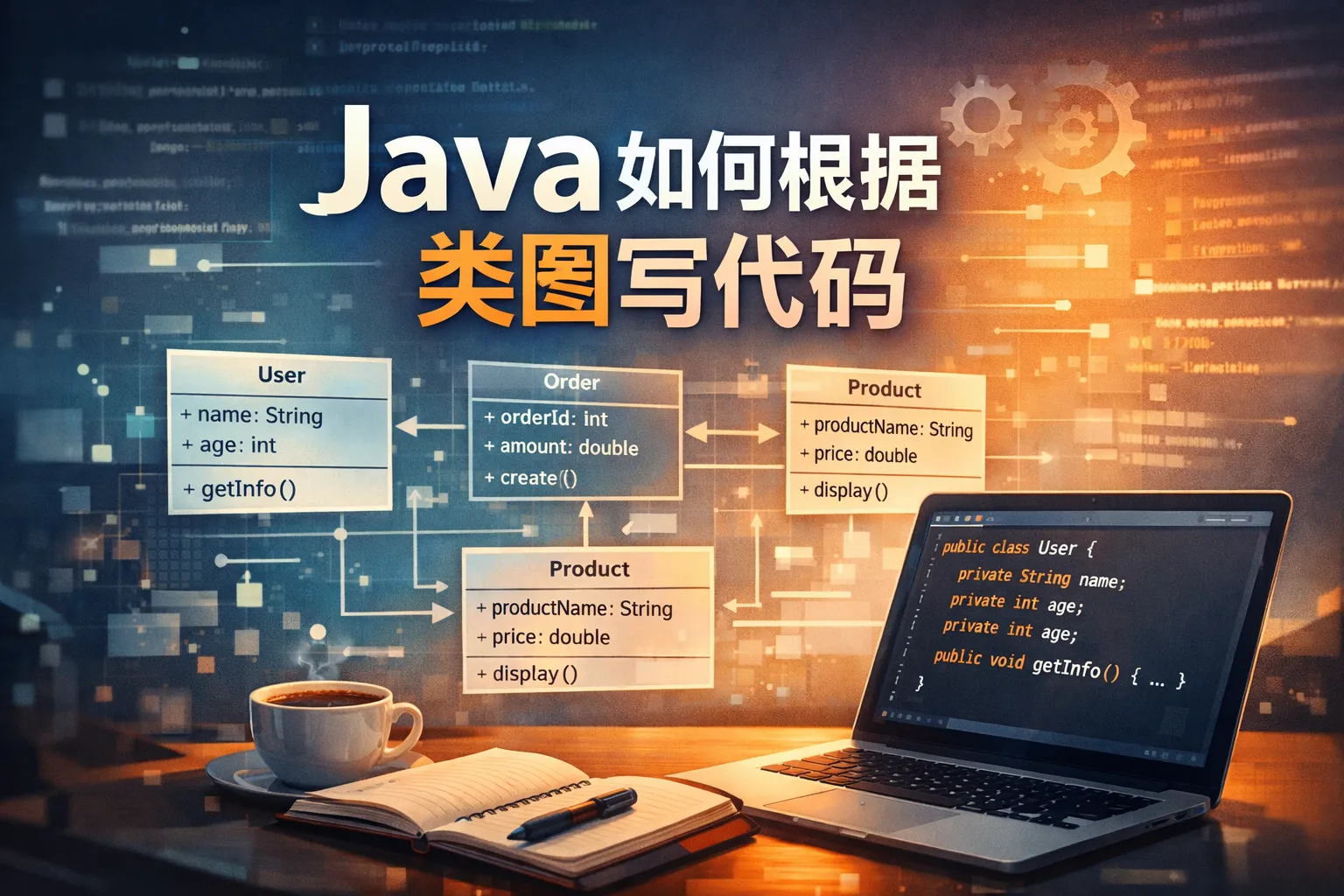 java如何根据类图写代码