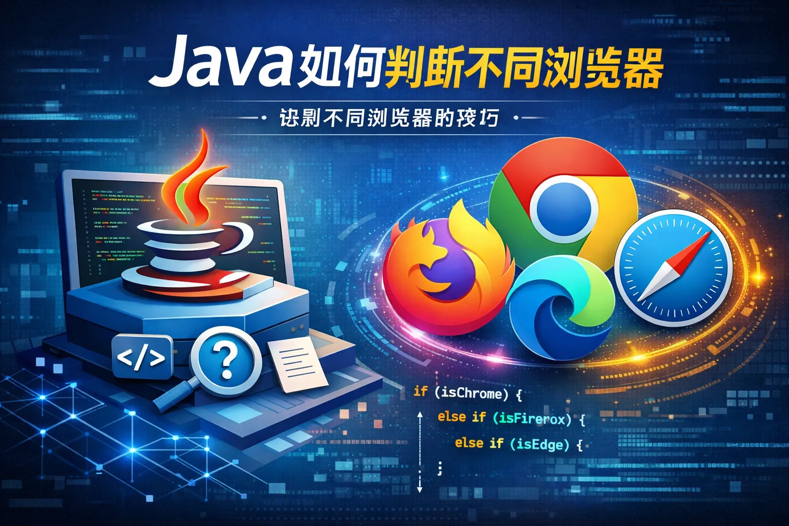 java如何判断不同浏览器