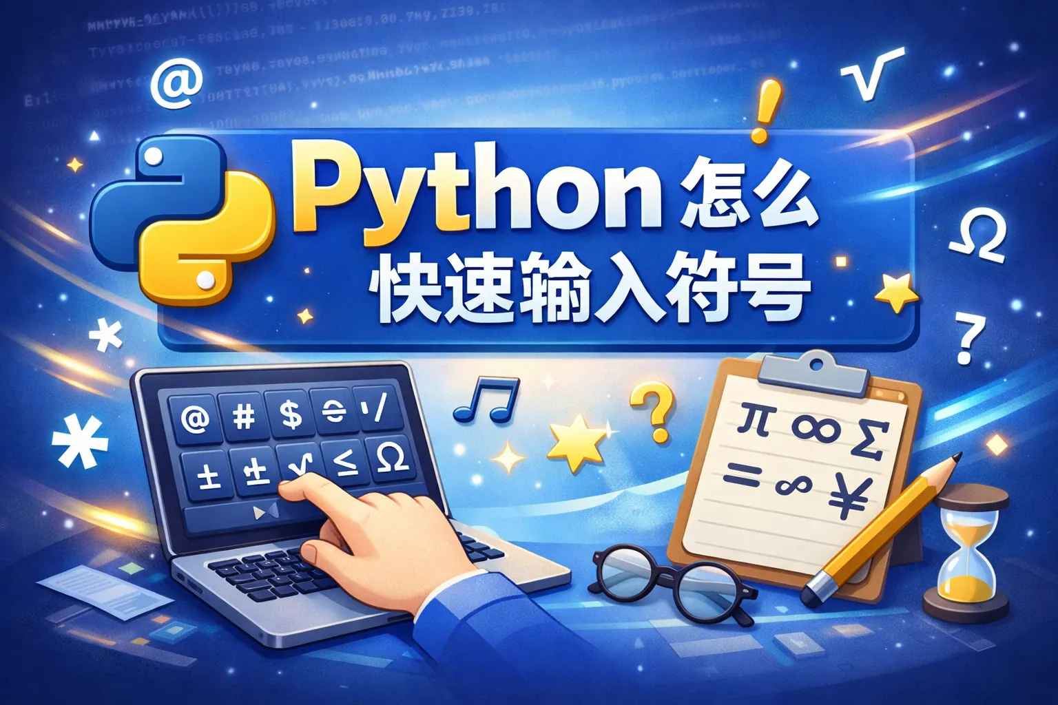 python怎么快速输入符号