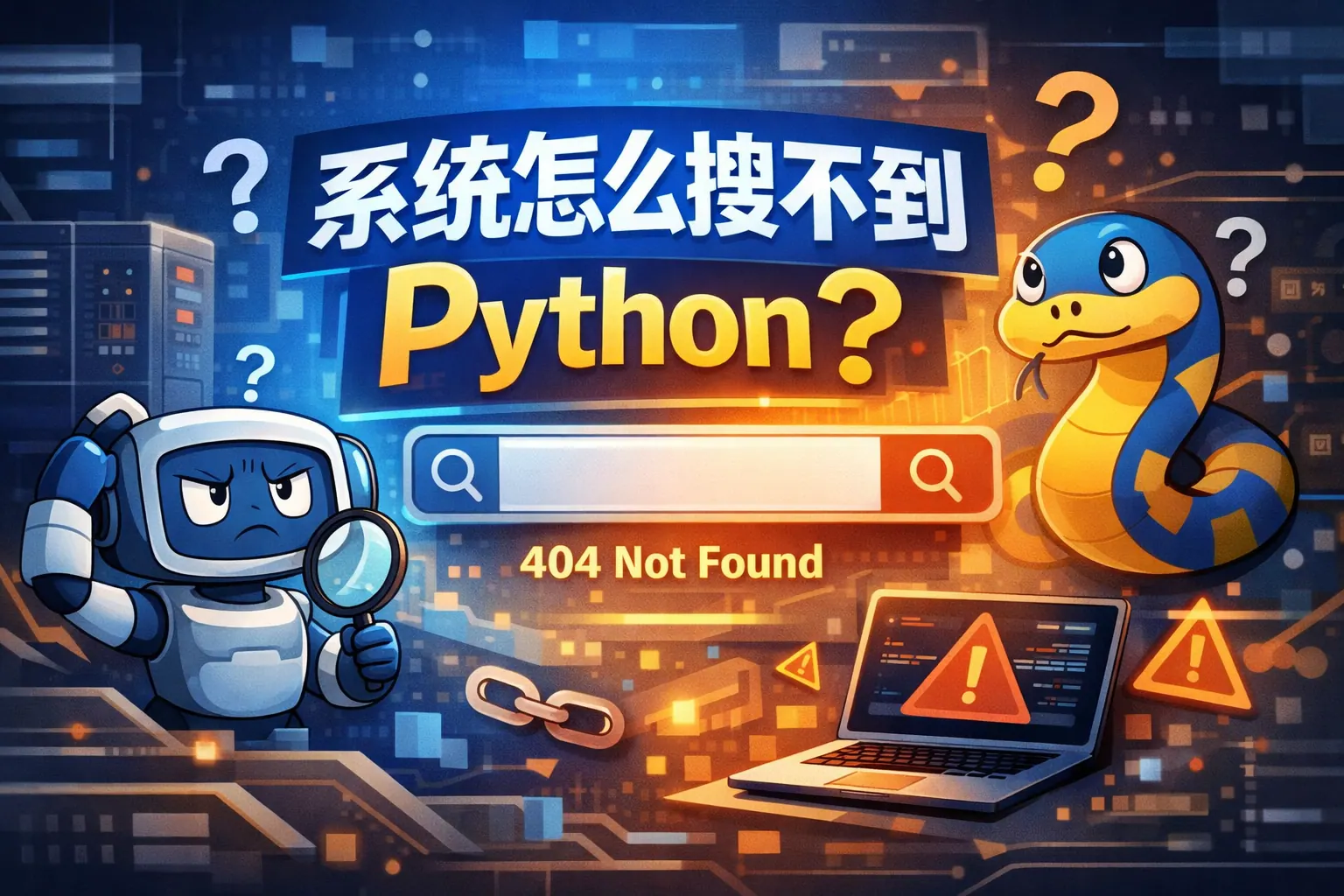 系统怎么搜不到python