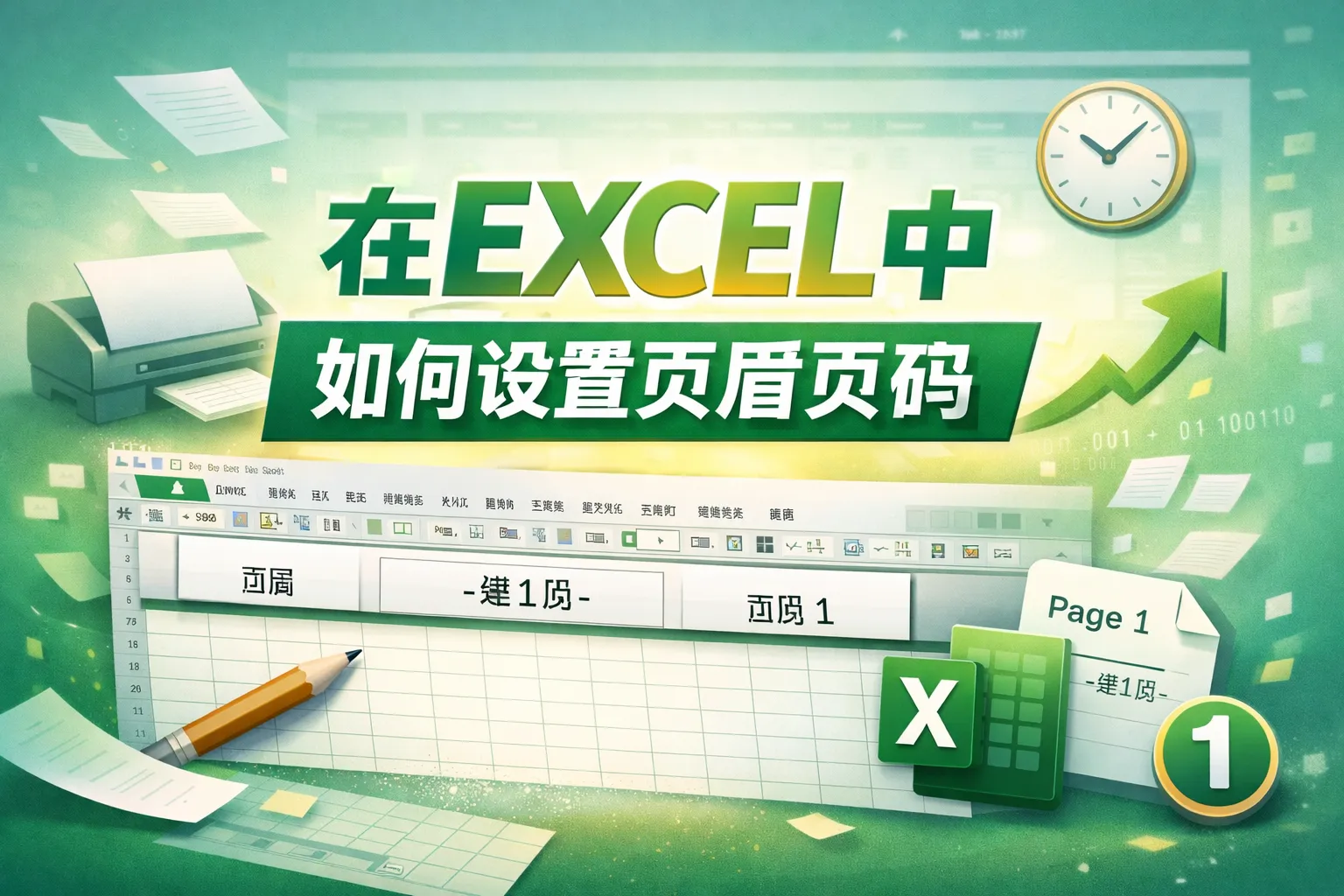 在EXCEL中如何设置页眉页码