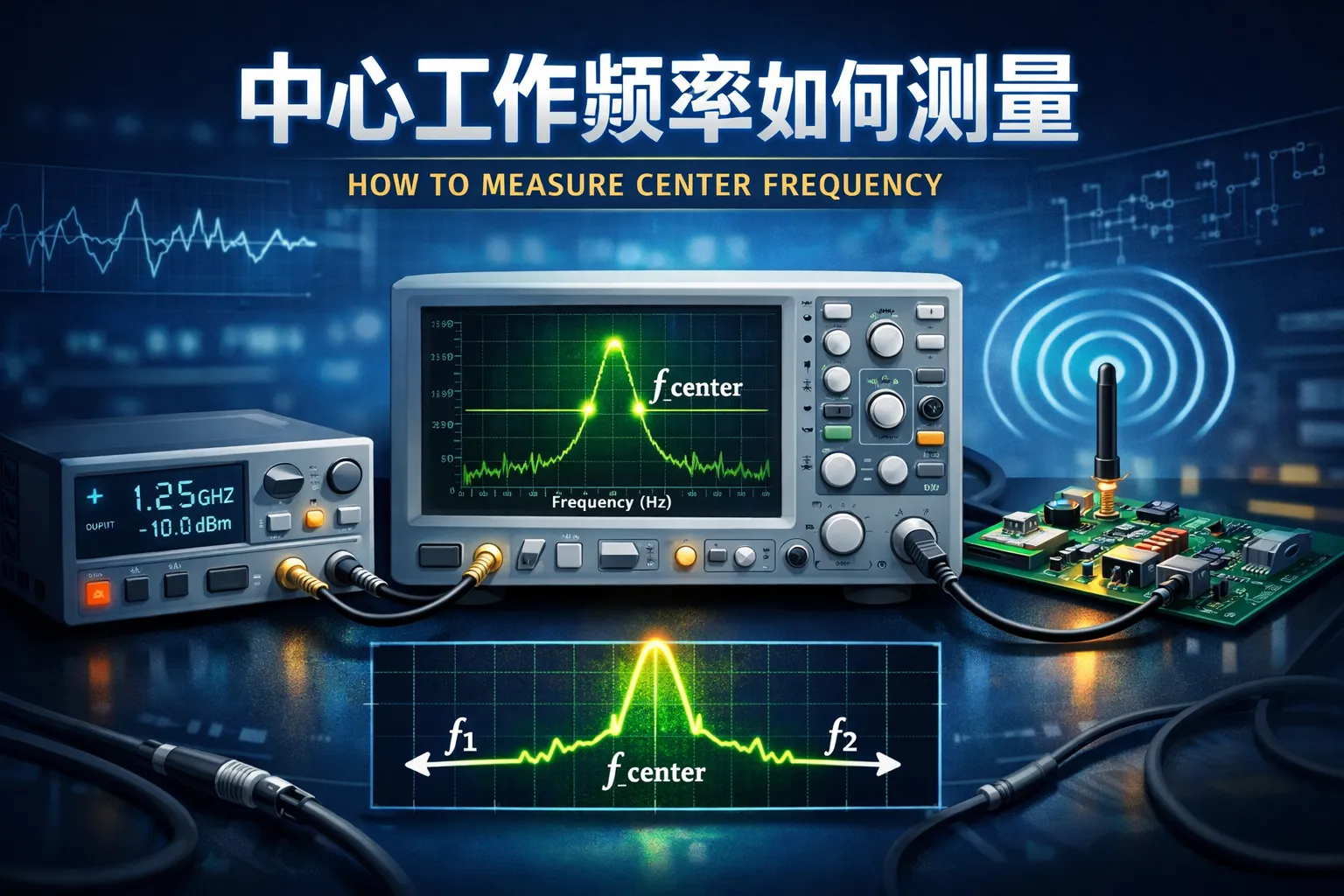 中心工作频率如何测量