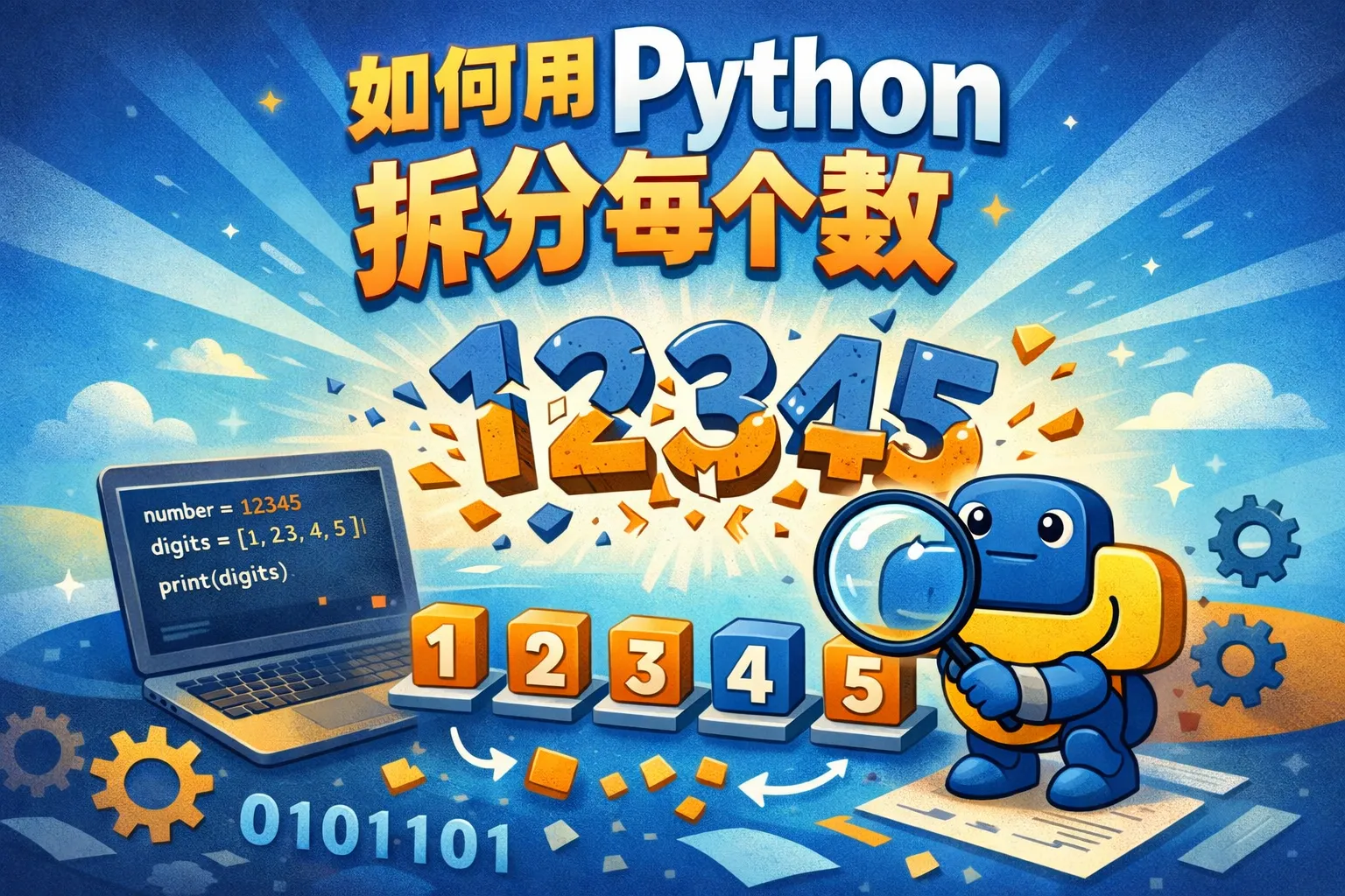 如何用python 拆分每个数