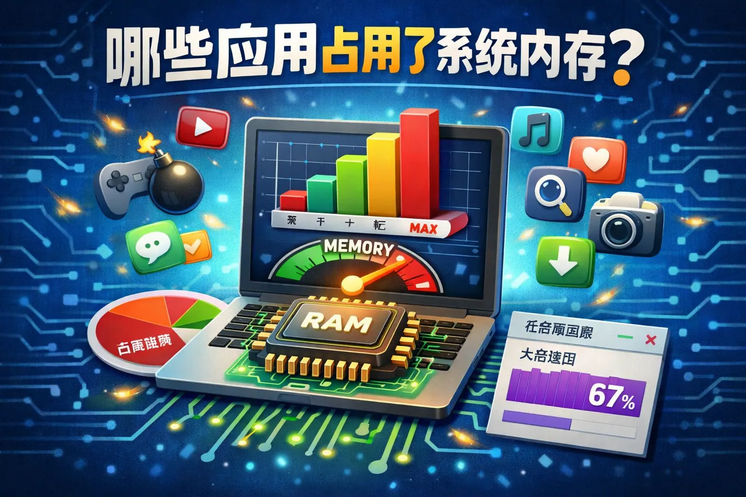 哪些应用占用了系统内存