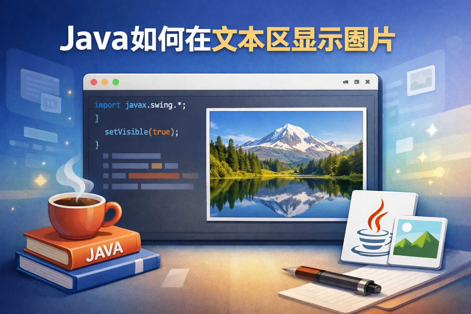 java如何在文本区显示图片
