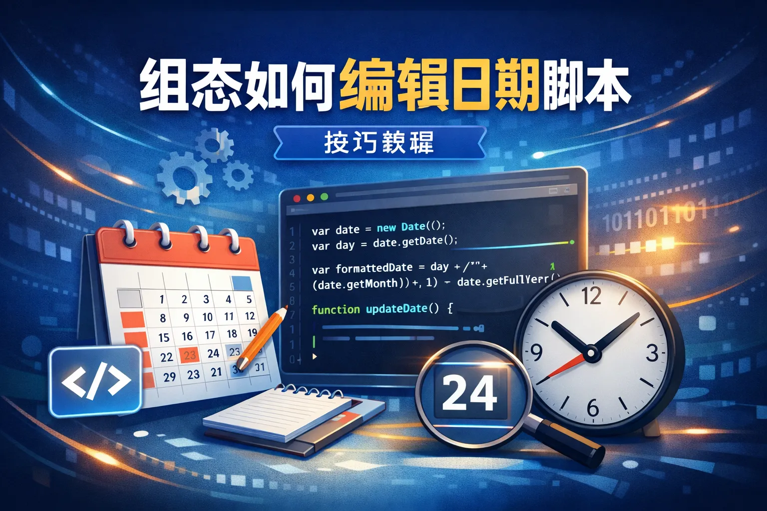 组态如何编辑日期脚本