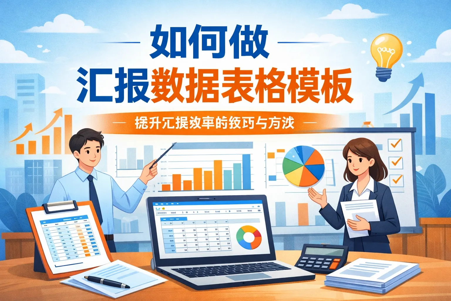 如何做汇报数据表格模板