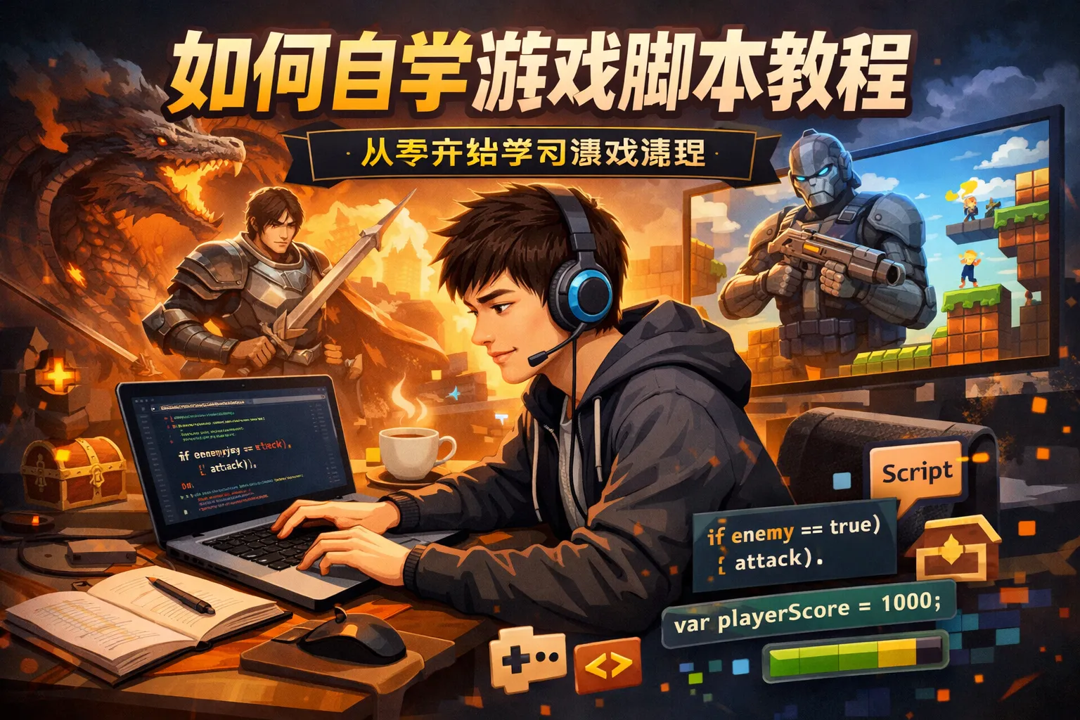 如何自学游戏脚本教程