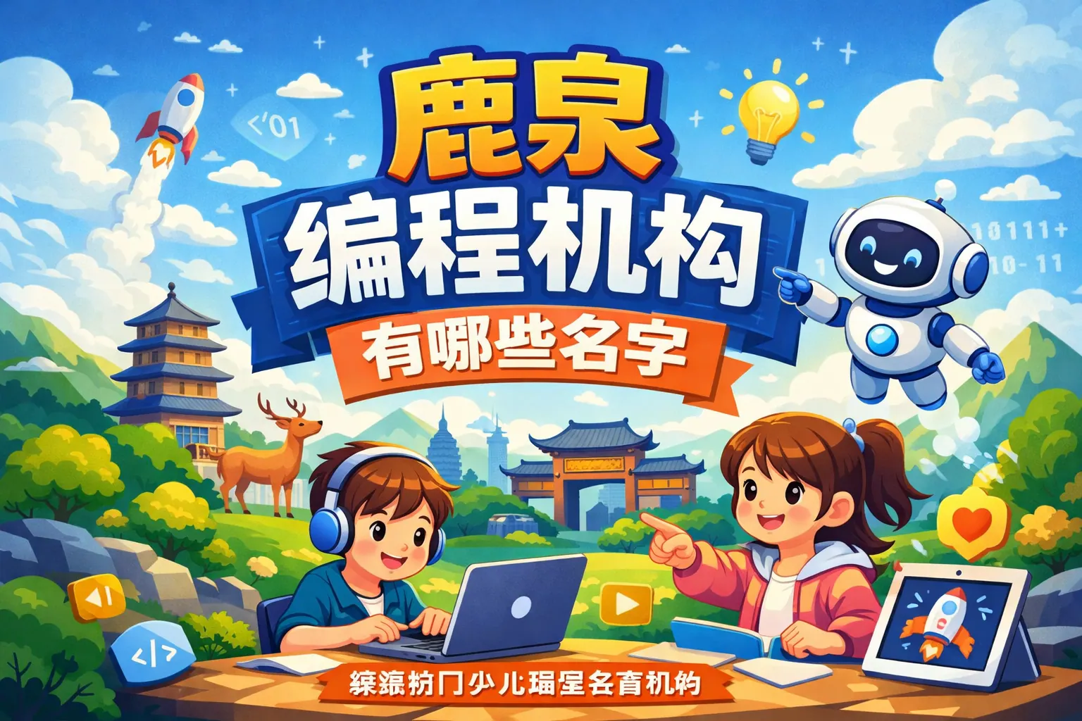 鹿泉编程机构有哪些名字