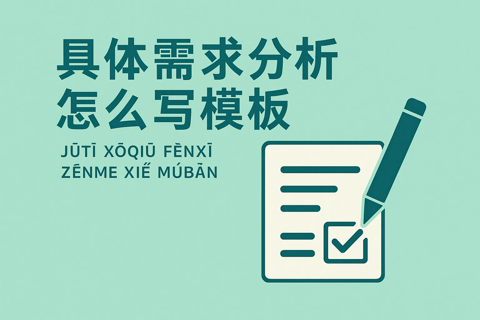 具体需求分析怎么写模板