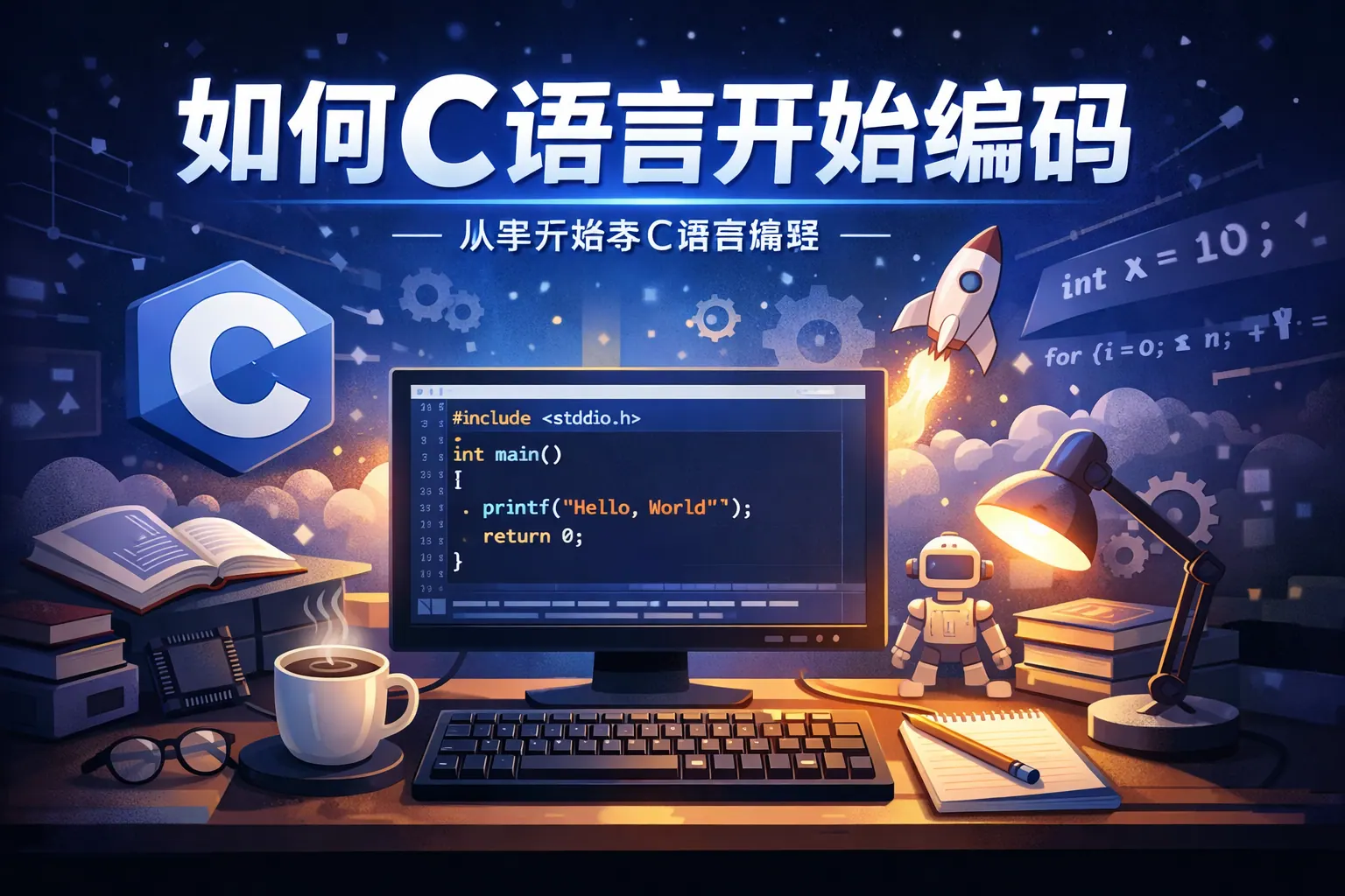 如何c语言开始编码