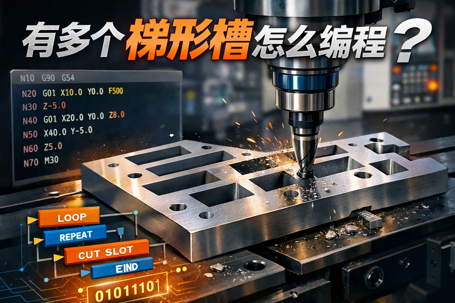 有多个梯形槽怎么编程