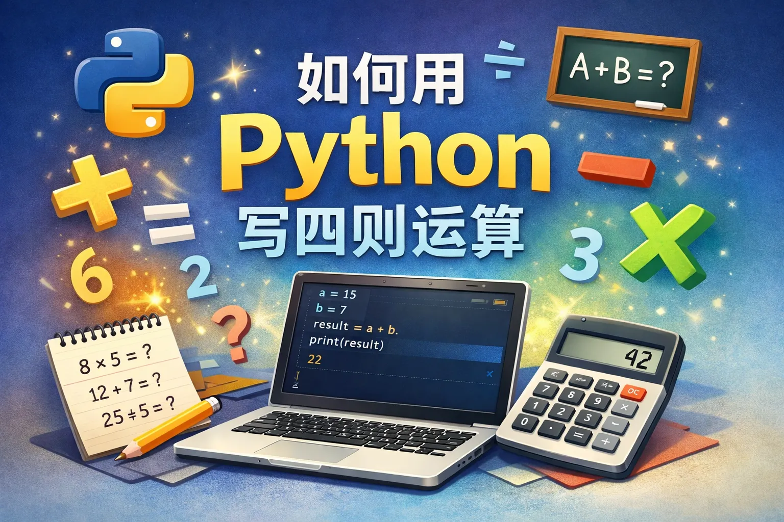 如何用python写四则运算