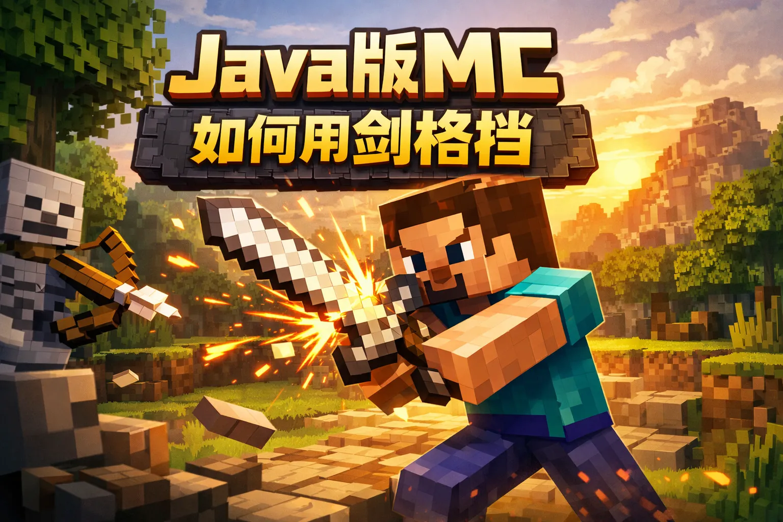 java版mc如何用剑格挡