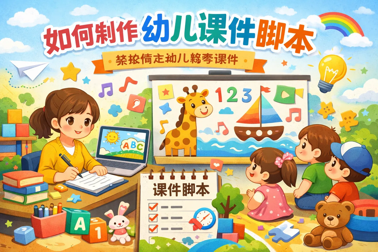 如何制作幼儿课件脚本