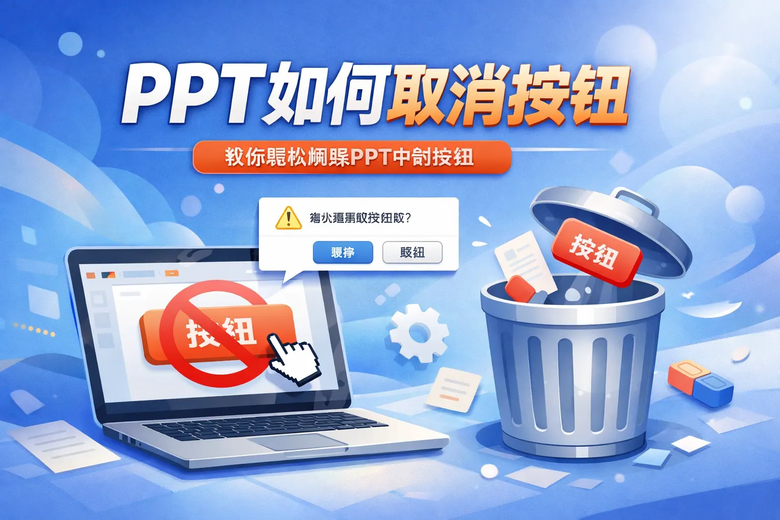 ppt如何取消按钮