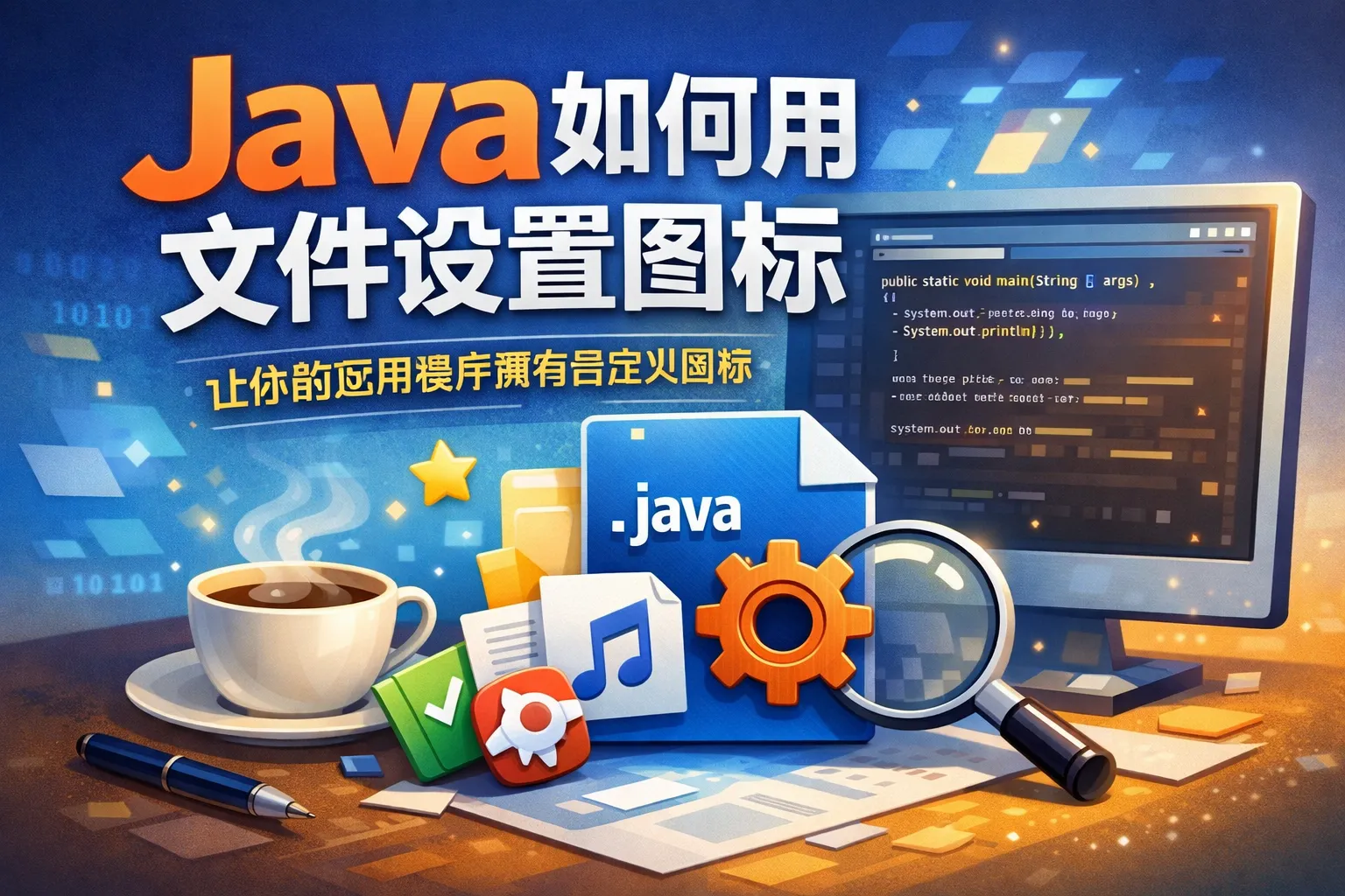 java如何用文件设置图标