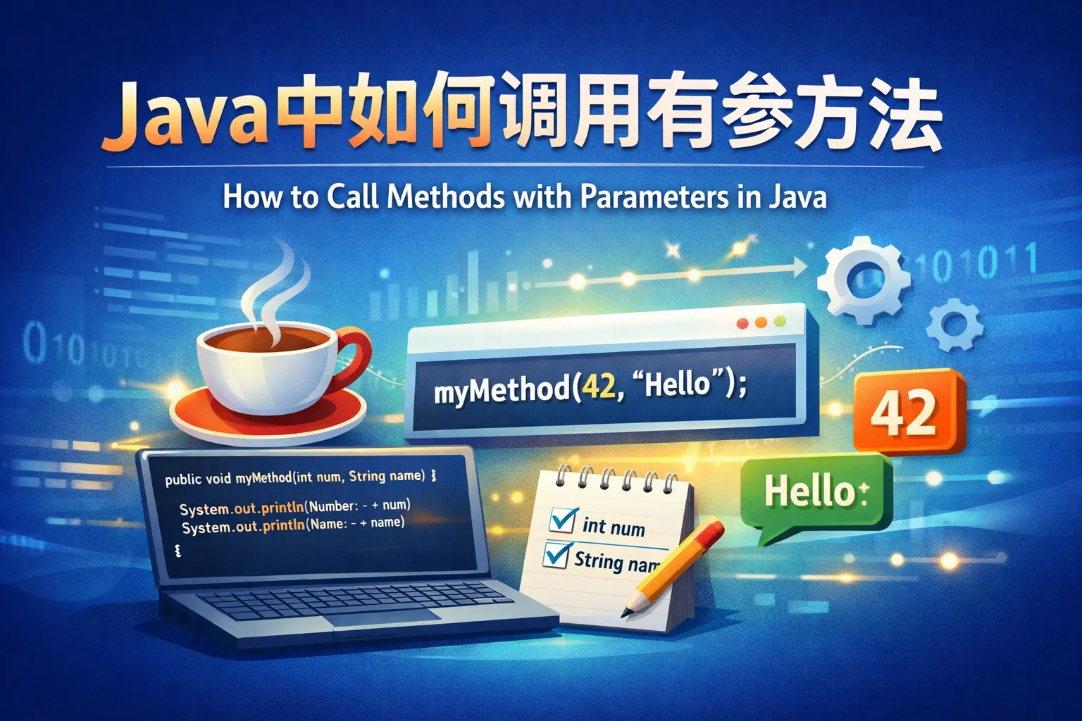 java中如何调用有参方法